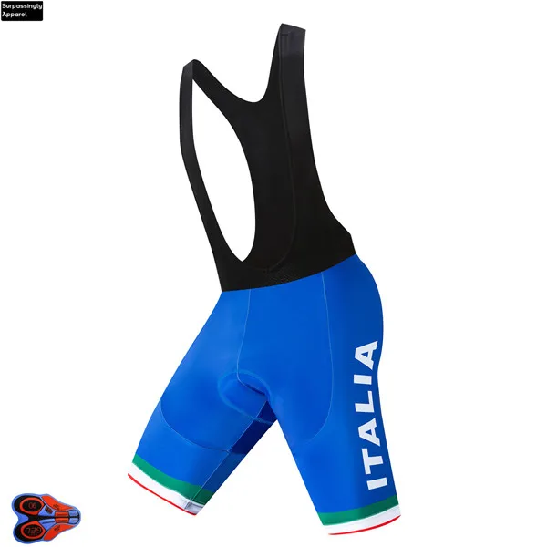 9D Gel Pad 6XL Pro UCI Team ITALIA летние шорты-комбинезон с для велоспорта Coolmax 20D гелевая накладка на велосипед, слюнявчик Mtb Ropa Ciclismo, влагоотводящие штаны - Цвет: 9D Gel Pad