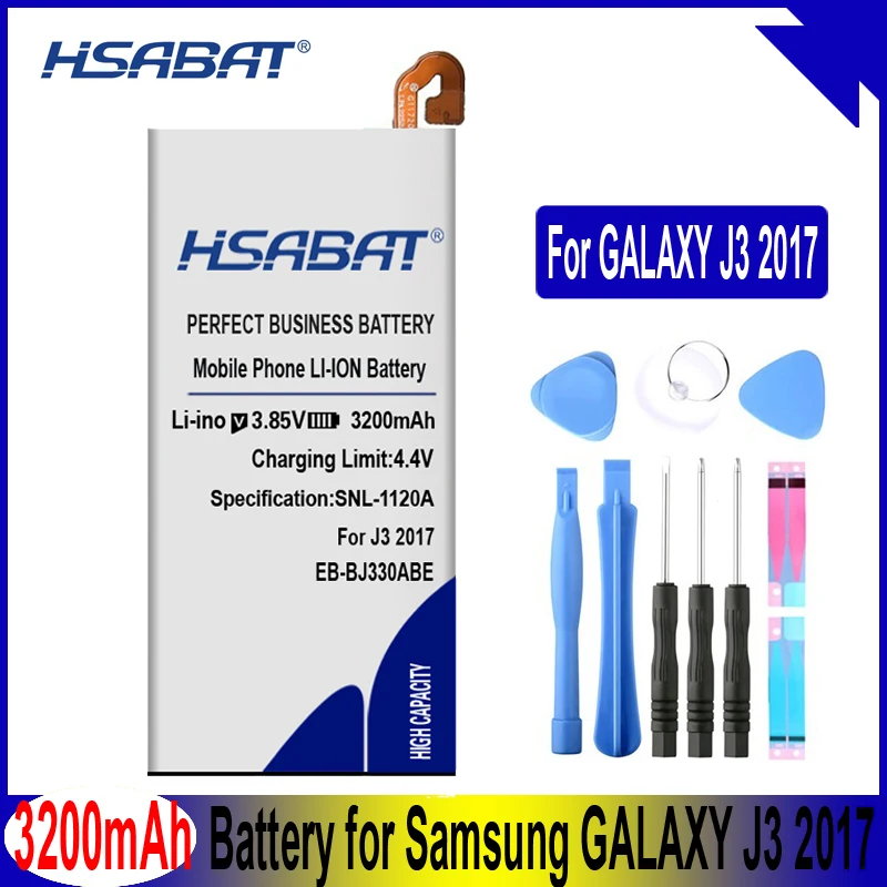 HSABAT 3200 мА/ч, EB-BJ330ABE Батарея для samsung GALAXY J3 SM-J330 J3300 SM-J3300 SM-J330F/DS SM-J330FN SM-J330G SM-J330L