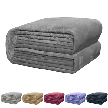 

Queen Throw Plush Blankets For Beds Baby Bedspread Blanket Bedding Fleece Twin Solid King Blanket Full Flannel Home Throw D40
