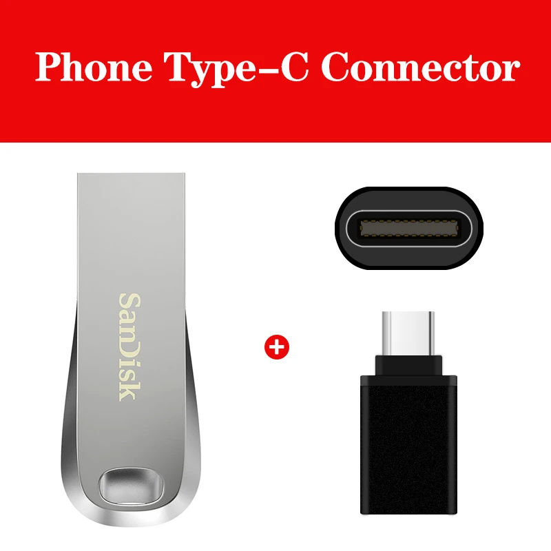 SD-CZ74-Typec SanDisk CZ74 USB 3,1 флеш-накопитель 128 Гб 64 ГБ 32 ГБ 16 ГБ флеш-накопитель маленькая Флешка карта памяти устройство для хранения флэш-накопитель - Цвет: SD-CZ74-Typec