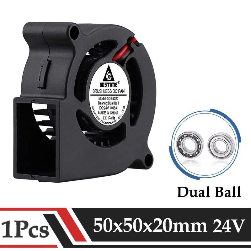 Aazon.co: GDSTIE 50 X 50 X 12 24v Dual Ball Bearing Brushless - View #12