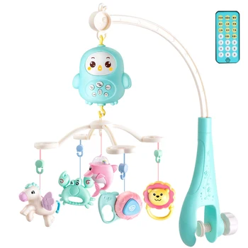 

Baby Remote Control Mobiles Rattles Music Educational Toys Bed Bell Toy for Animal Party M09
