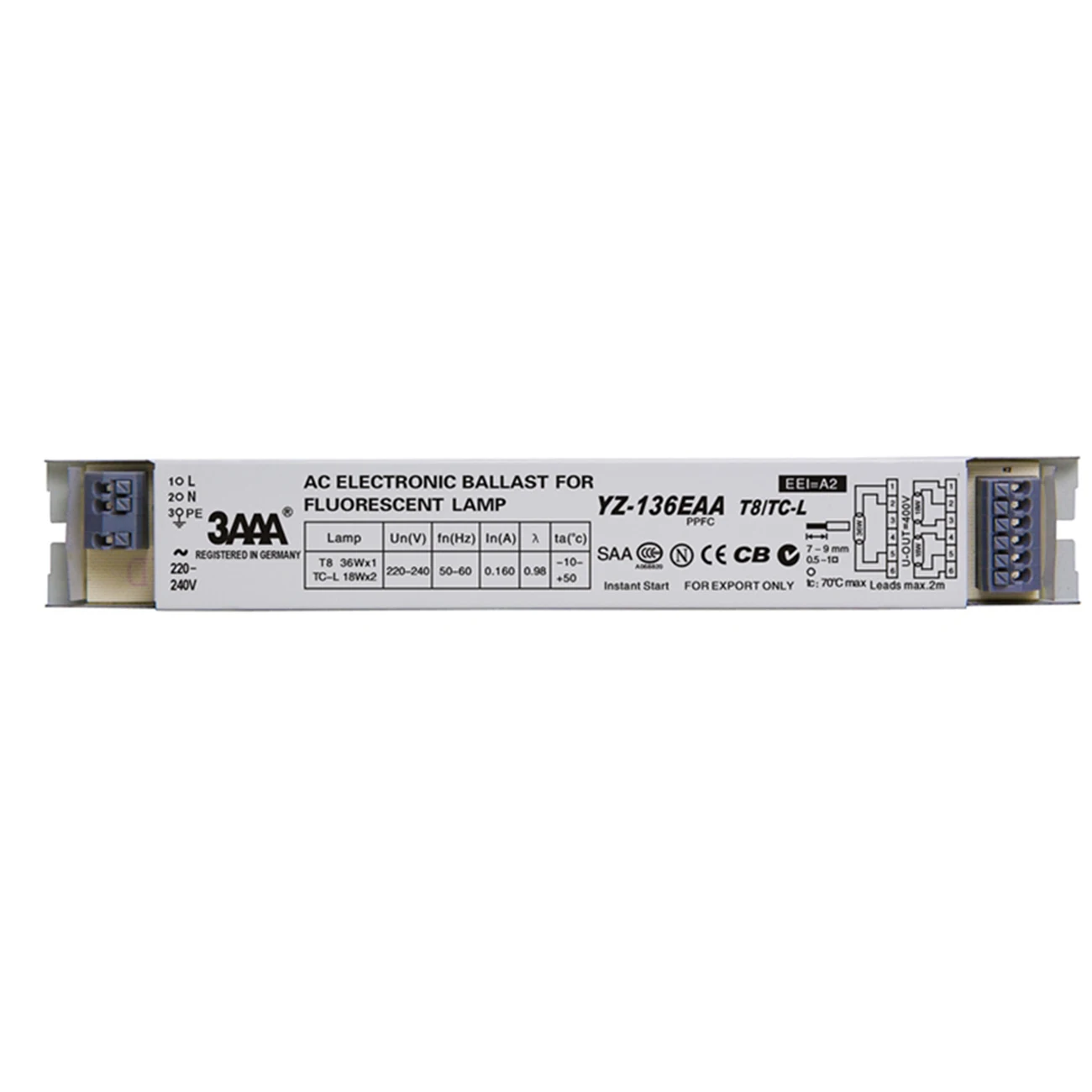 Lights & Lighting Ballasts 220V YZ136EAA YZ236EAA T8/TCL 2*18W T8