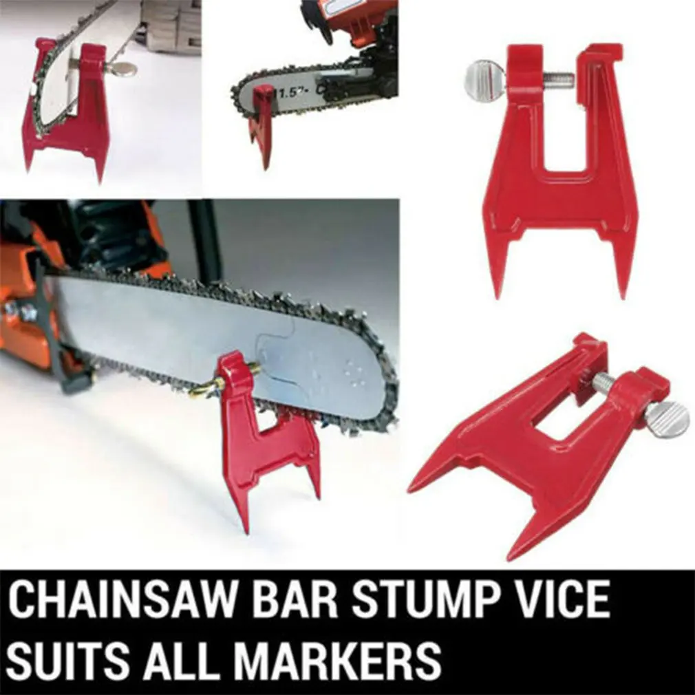 Stump Vise Saw Chain Sharpening Filing Tool Bar Clamp Chainsaw