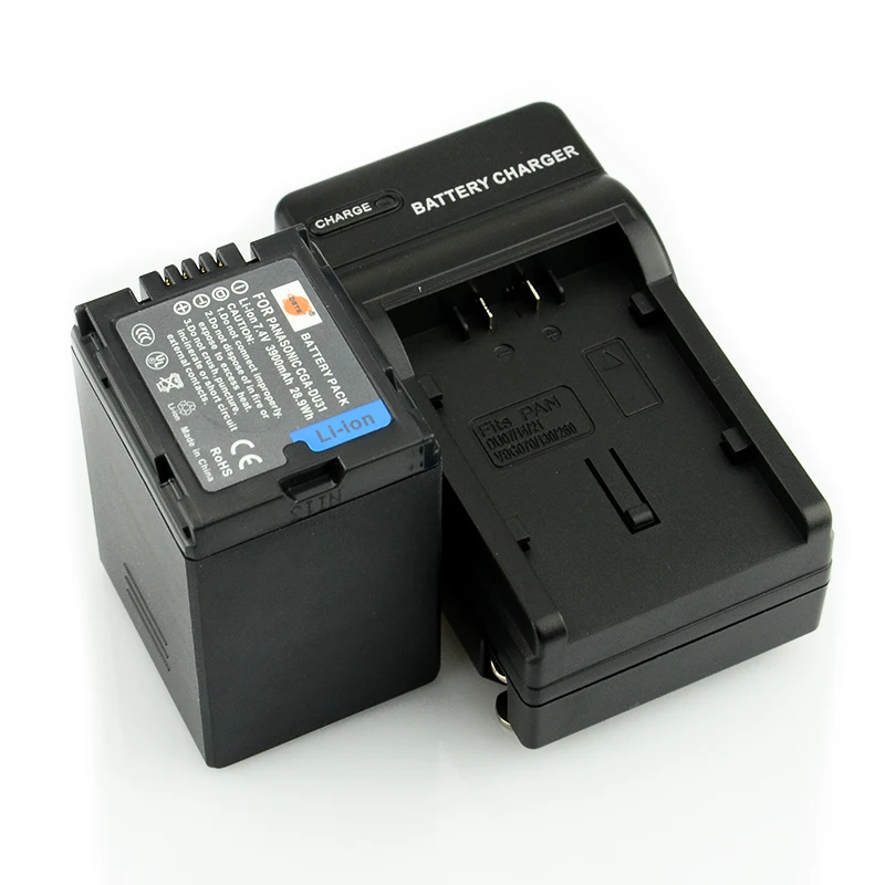 4 шт. 3900 мАч 7,4 V CGA-DU31 VW-VBD310 DSTE батарея камеры DSLR LCD Dual charger для цифрового фотоаппарата Panasonic DZ-GX20 GX25M MV350 MV380 MV550 - Цвет: 1Battery1DCCharger
