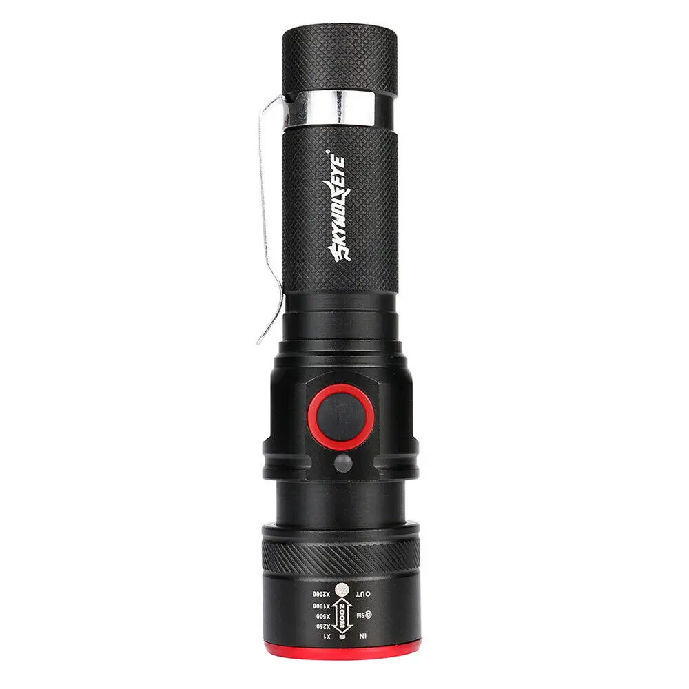 

Super Bright Tactical Torch Waterproof Flashlight LED Aluminum Lamp Camping Zoom