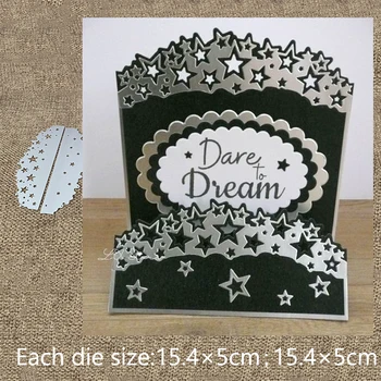 

New Design Craft Metal stencil mold Cutting Die double sided Shining Stars scrapbook die cuts Album Paper Card Craft Embossing