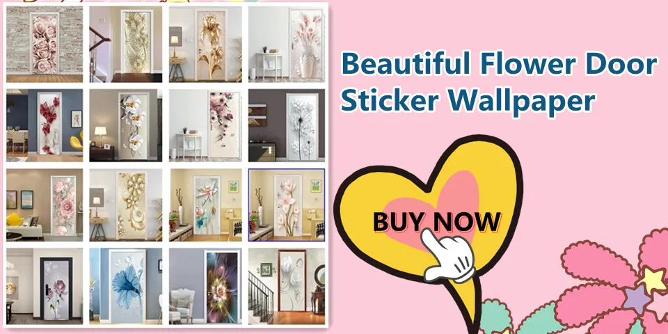 Creative 3d Door Sticker 95x215cm Custom Size Self Adhesive Wallpaper On The Doors Diy Renovation Waterproof Poster For Bedroom Door Stickers Aliexpress