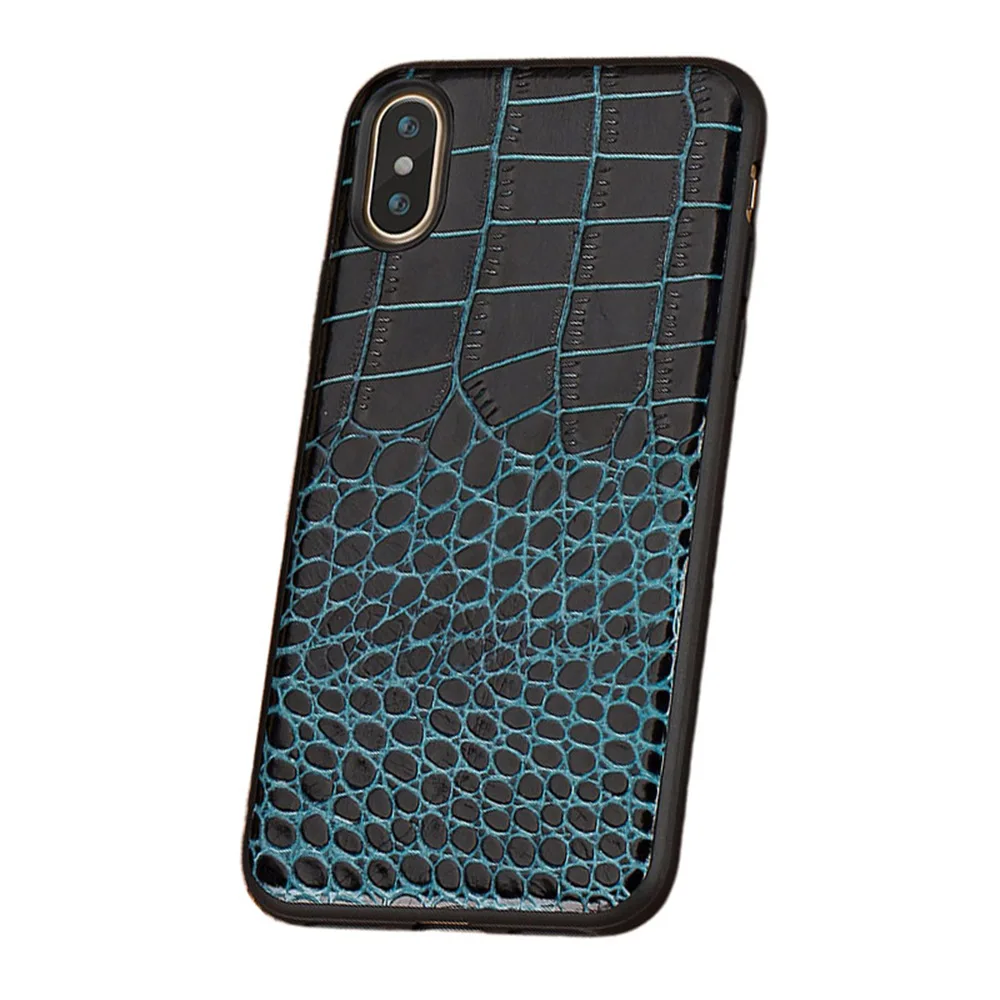 KISS чехол из натуральной кожи чехол для телефона для iPhone 6s чехол Ретро чехол s для iPhone 7 8 XR 6Plus 6s Plus чехол в деловом стиле Capa - Цвет: Синий