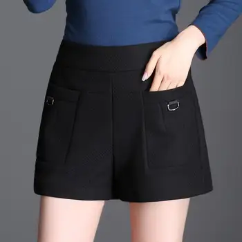 

Women 2020 Spring Autumn Casual Shorts Ladies High Waist Boots Shorts Fashion Female Large Size Loose Shorts With Pockets T378