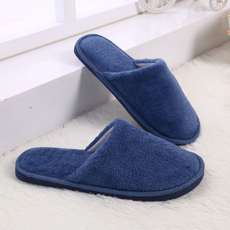 

Men Slippers Flip Flop Falt Shoes Winter Warm Home Plush Soft Slippers IndoorsAnti-slip Winter Floor Bedroom Shoes Flip Flops