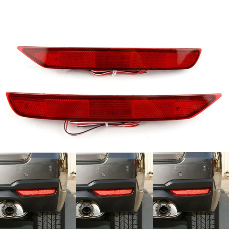 

2Pcs LED Rear Bumper Reflectors Fog Lamp For Subaru Forester 2008-2017 Tail Fog Lights