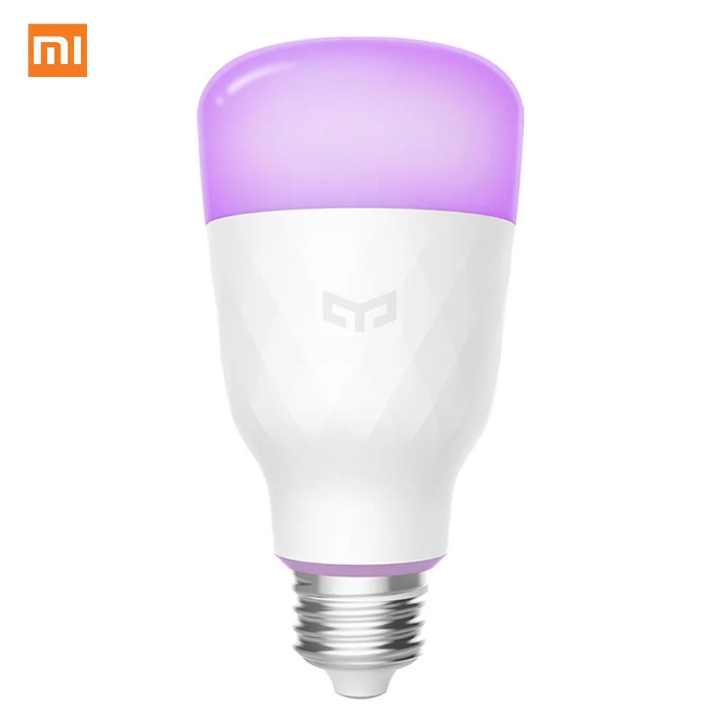 LED смарт лампа Xiaomi Yeelight английская версия цветная 800 люмен 10 Вт E27 лимонный цвет