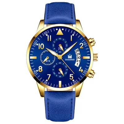 

Male Clock Shaarms Brand Men Quartz Watch Simple Fashion Analog Leather Band Decoration Watches for Mens Relogio Masculino Gifts