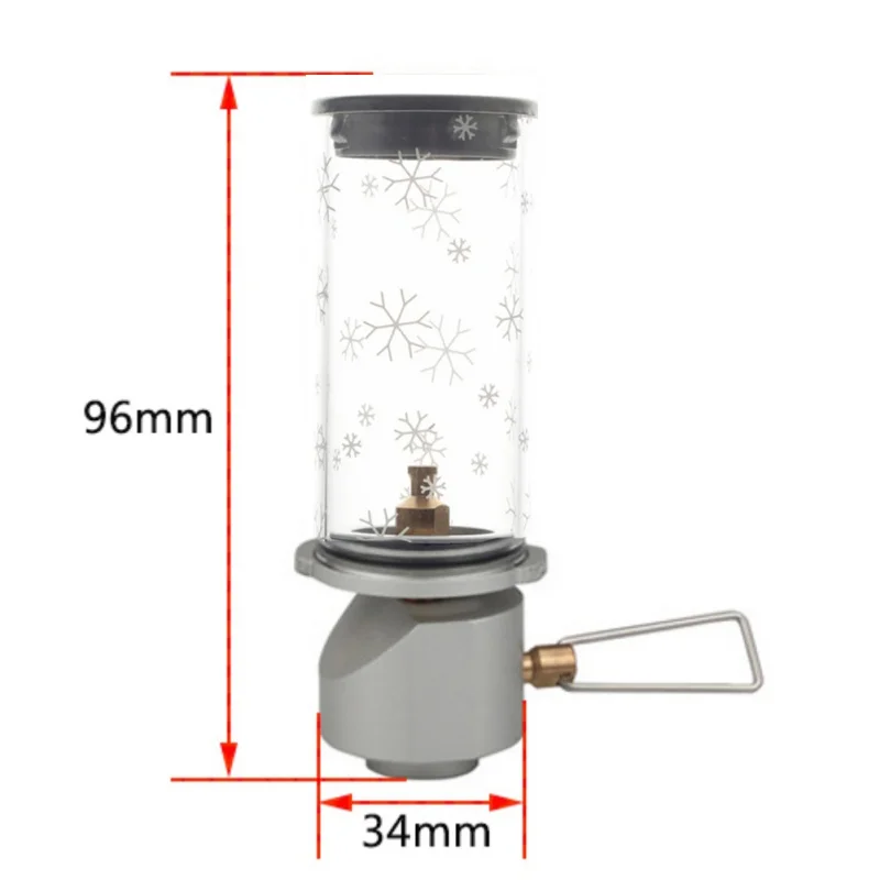 Кемпинг, походный газовый фонарь, Рождественский Снежный светильник, уличный кемпинговый светильник, ультра-портативный газовый светильник, палатка, ночной Светильник s1