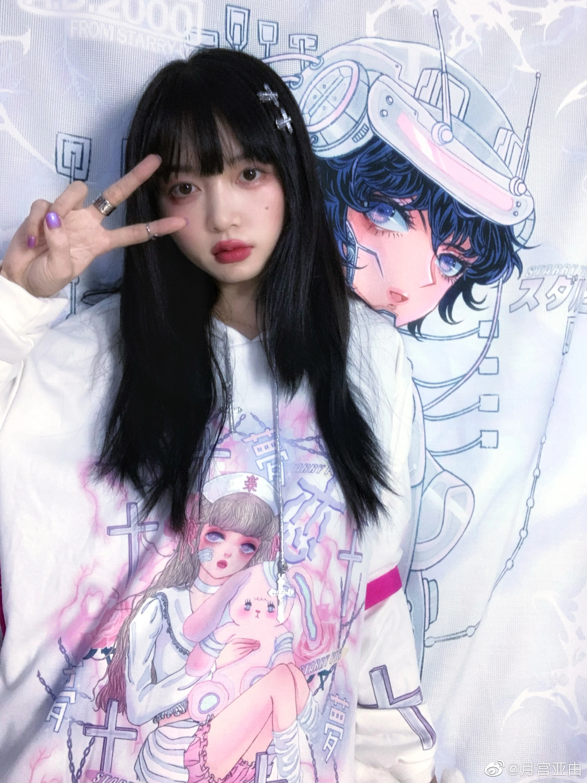 Starry Uff Original Design Resell Japanese Little Nurse Cross 