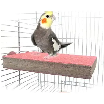

Hot Sale Natural Wood Parrot Bird Cage Perches Stand Platform Pet Parakeet Wooden Budgie Toys Hanging Supplies
