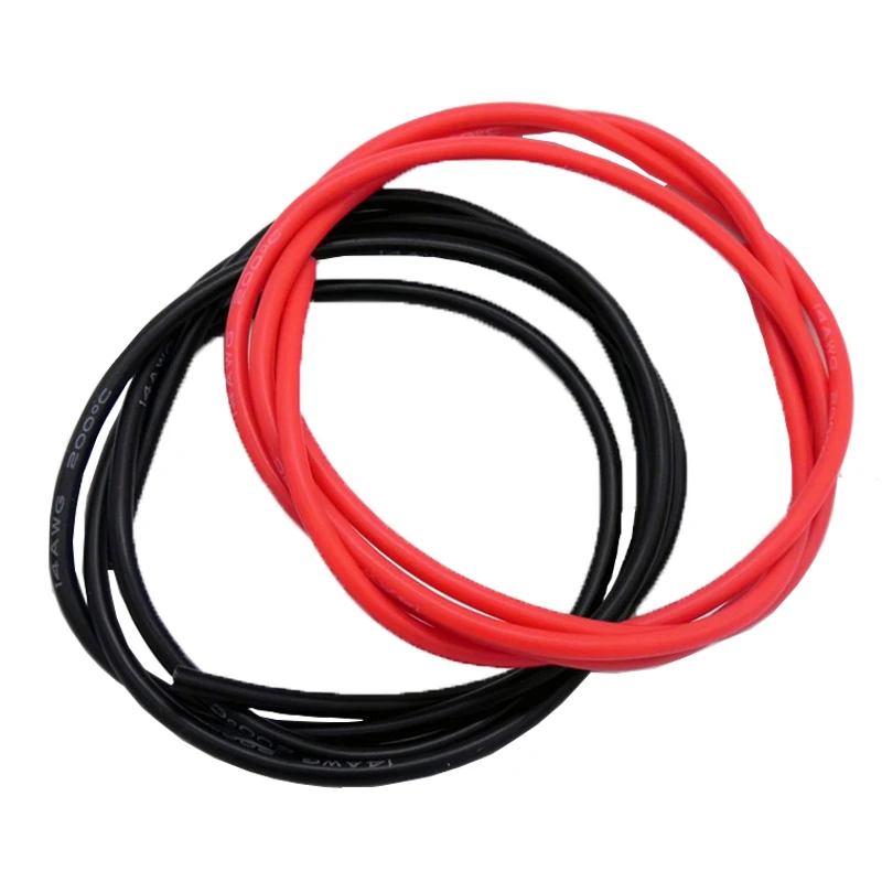 

10 meters /los High quality silicone wire 12 14 16 18 20 22 24 26 AWG 5m red and 5m black color