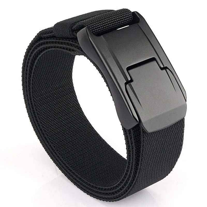 

Tactical Belts for Men's Casual Knitting Elastic Belts for Military Fans Outdoor Tooling Stretchable Sport Work Pants Jeans 1.5"