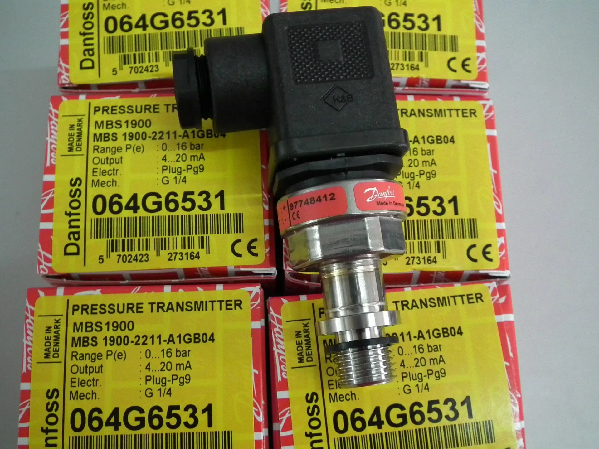 Danfoss Danfoss MBS1900 0-1.6 Mpa Pressure Transmitter Sensor Danfoss 064 4631
