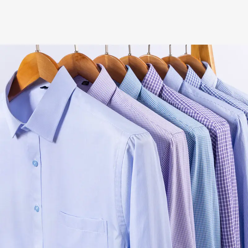 Skup BOLUBAO mężczyźni ubierają koszulę jakości klasyczne Bussiness z długim rękawem koszule w szkocką kratę Brand New męskie koszule smokingowe