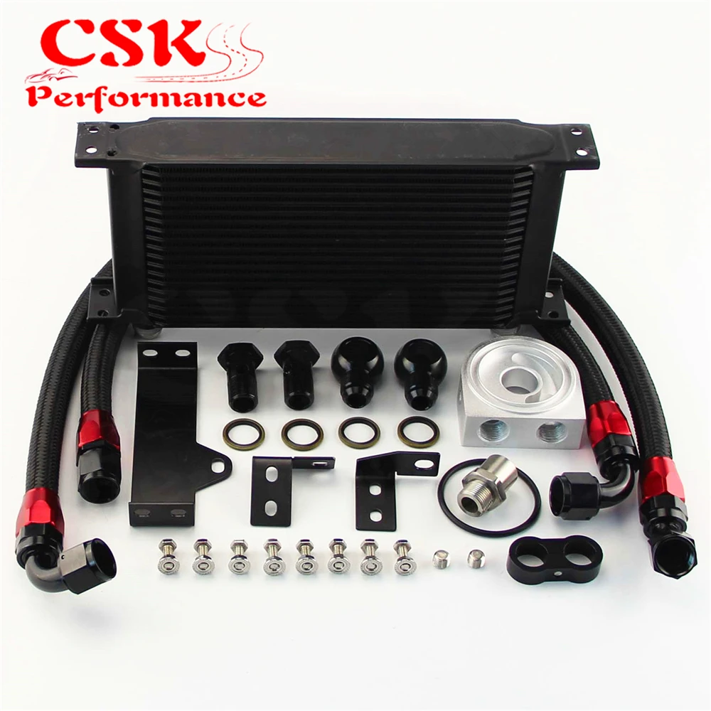 Best Price 19 Row Engine Oil Cooler Kit Fits For Subaru Impreza WRX STi 06-07 EJ20 EJ25 Black/Silver Best Price 19 Row Engine Oil Cooler Kit Fits For Subaru Impreza WRX STi 06-07 EJ20 EJ25 Black/Silver