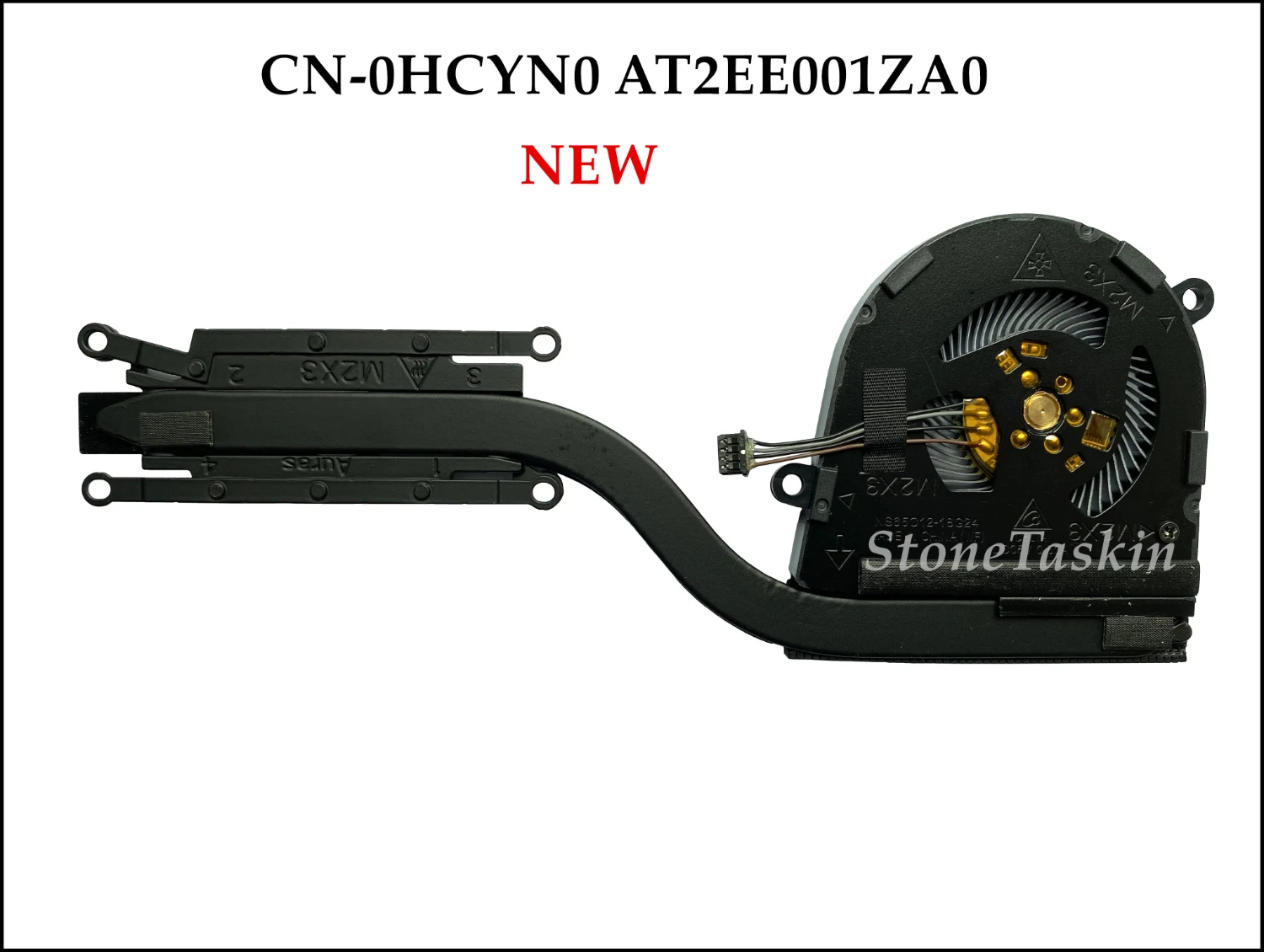 Brand New Silent Laptop Cpu Cooling Fan + Heatsink Cn0hcyn0 For Dell