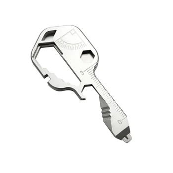 

24-in-1 Multi-function Portable Keychain Key Tool Versatile Outdoor Mini Tool Screwdriver Bottle Opener Camping Home Repair