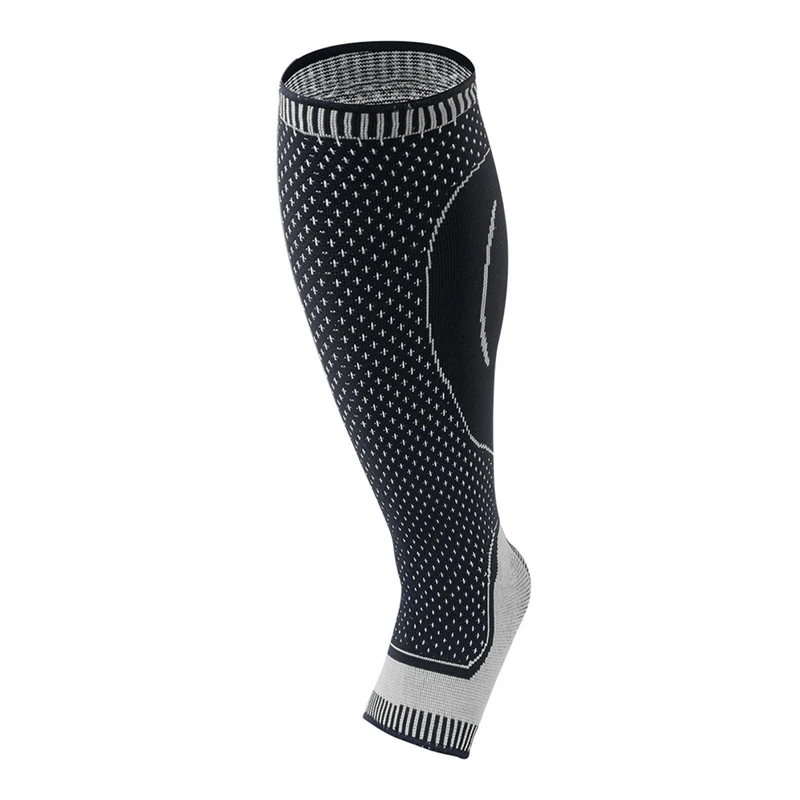 1 шт., спортивный защитный чехол для ног, для бега, велоспорта, компрессионные голени для голени, дышащие спортивные защитные аксессуары - Цвет: Black ash