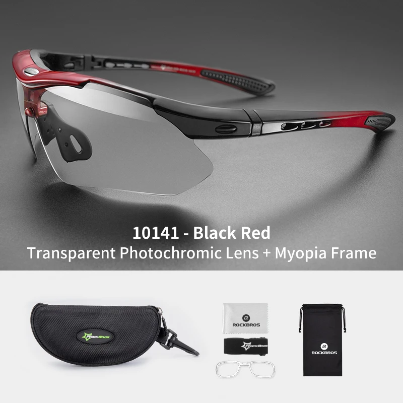 Photochromic Cycling Glasses Riding Fishing Goggles Bike Polarized Sunglasses UV400 Bicycle Eyewear,21,Photochromic-3lens 