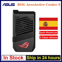 Em estoque rog aeroactive cooler 3/5 para asus rog telefone 3 rog 5 smartphone ventilador de refrigeração titular jogos anti-calor adaptador rog telefone 3