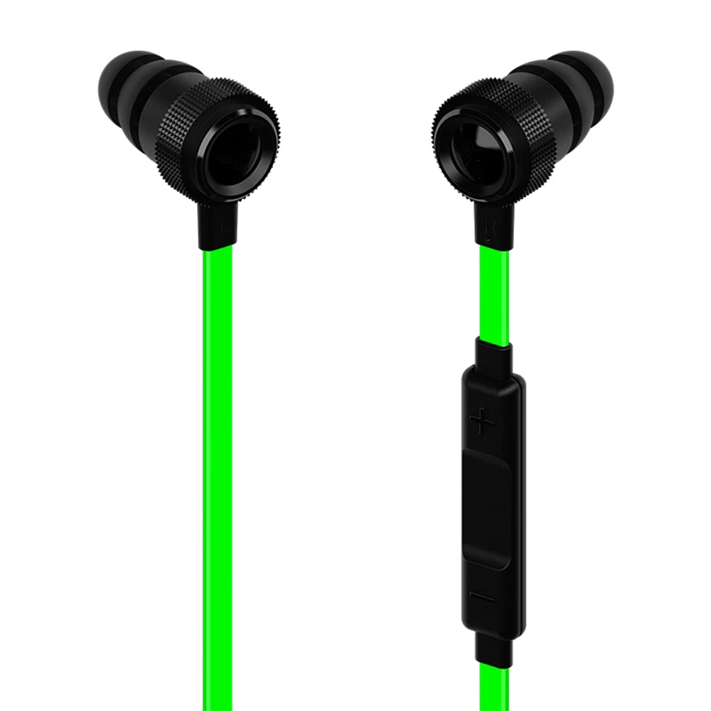 Headset with microphone for gamers sports wired headset 3.5mm earplugs for Hammerhead Pro V2 in-ear gaming headset