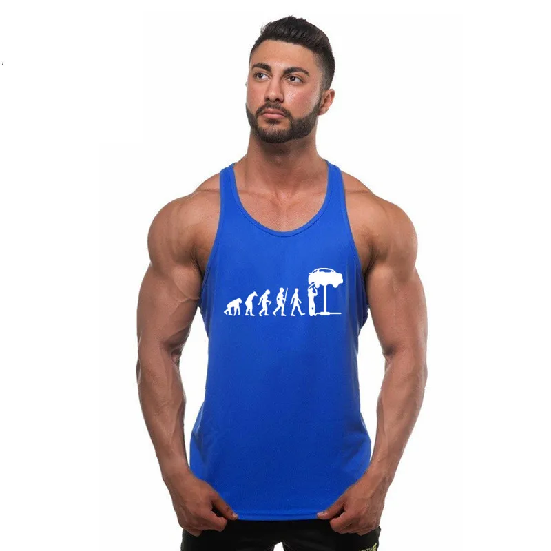 

Men Summer New Cotton Print Gyms Fitness Tank Tops Joggers sleeveless Breathable tops Male fashion Casual Tank top Bodybuilding