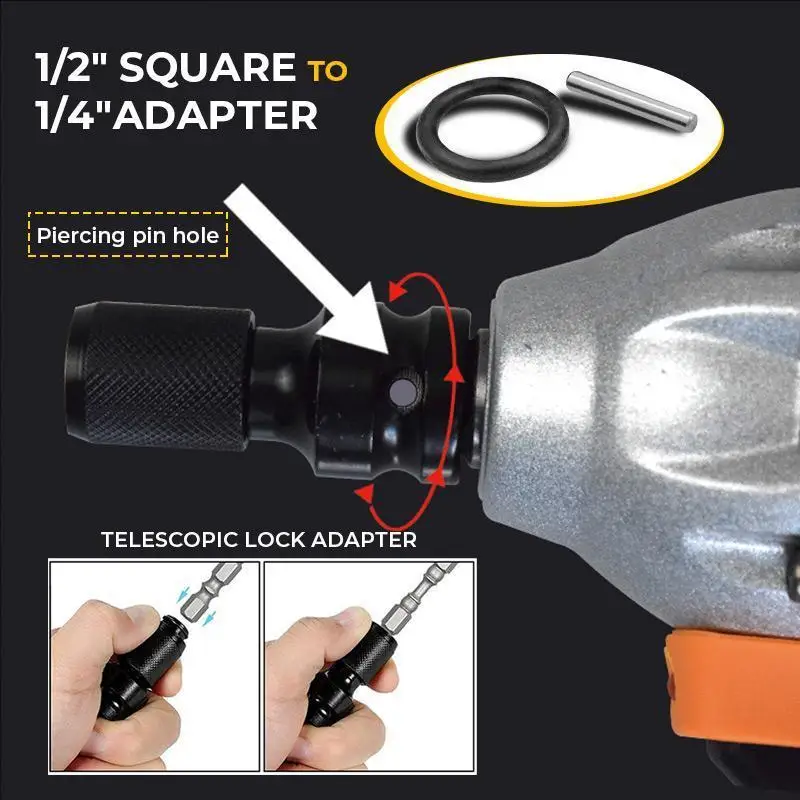 Hex Shank Socket Converter Wrench Socket Adapter Spanner Set Drive Converter Impact Tool dropshopping 5