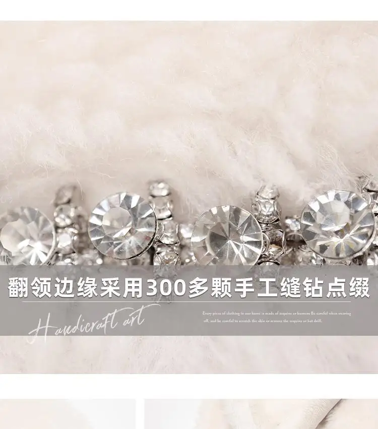 Autumn Winter New Style Cashmere Wool Granule faux Fur Clothing Composite materials Fur Chenille Coat WOM
