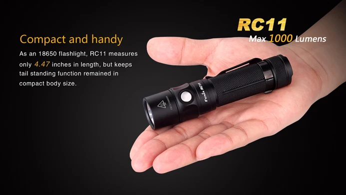 Fenix RC11 перезаряжаемый ручной фонарь 1000 люмен