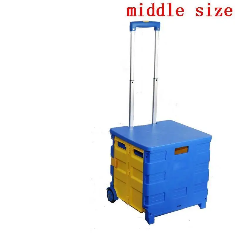 MODEL C Piegevole складной Carro La Compra торговый стол Carrello Cucina колесница де Courses Avec Roulettes Mesa Cocina Кухонная Тележка - Цвет: MODEL C