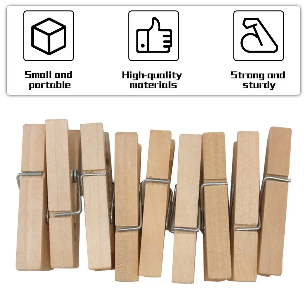 

natural wood clips wood color clips photo clips DIY accessories Square Blackboard Small Wooden clamp daily supplies
