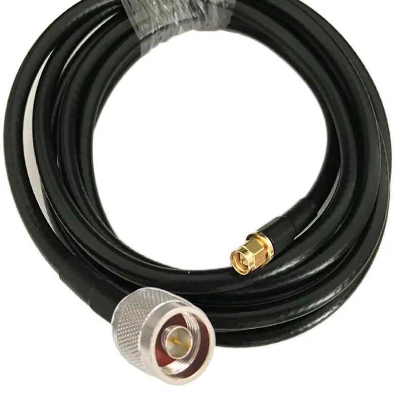 N-Stecker Auf N-Stecker Koaxialkabel 1m – 50 Ohm, 8D-FB, Wasserdicht, Low Loss – Für WLAN, LTE, Funk, Router