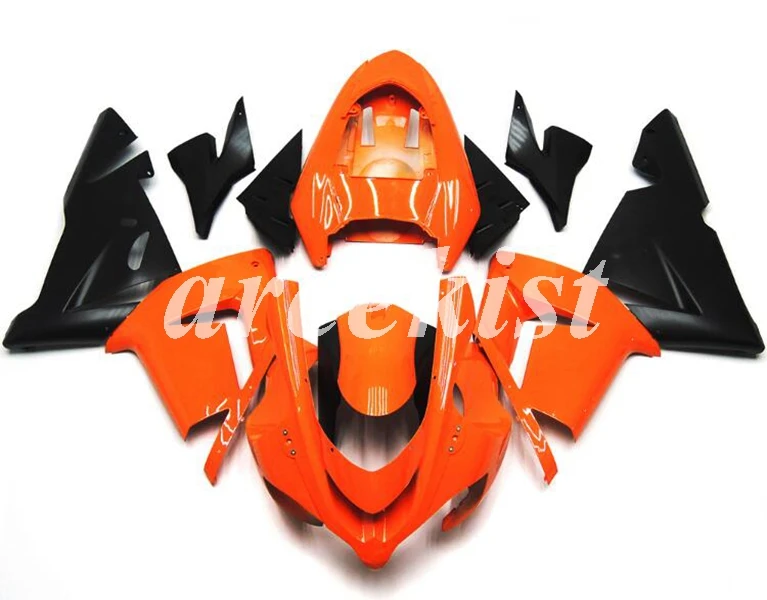 ABS мотоцикл Полный обтекатели комплект подходит для Kawasaki Ninja ZX10R 2004 2005 04 05 10R Обтекатель тела набор оранжевый