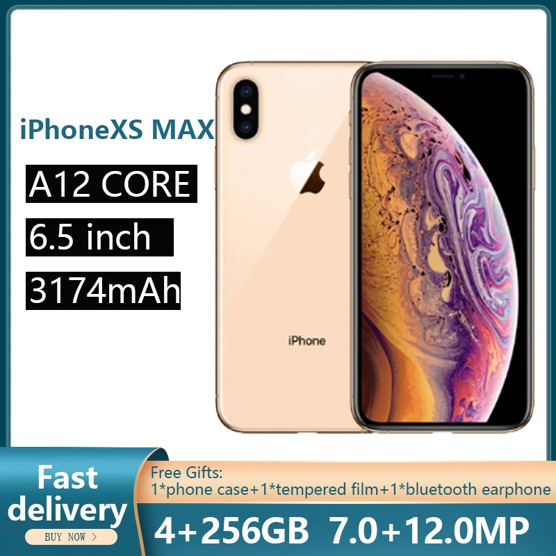 Verwendet Entsperrt Original iPhone XS max Handys 6,5-zoll Smartphones Telefon Mit Hexa-core und Volle Bildschirm handys