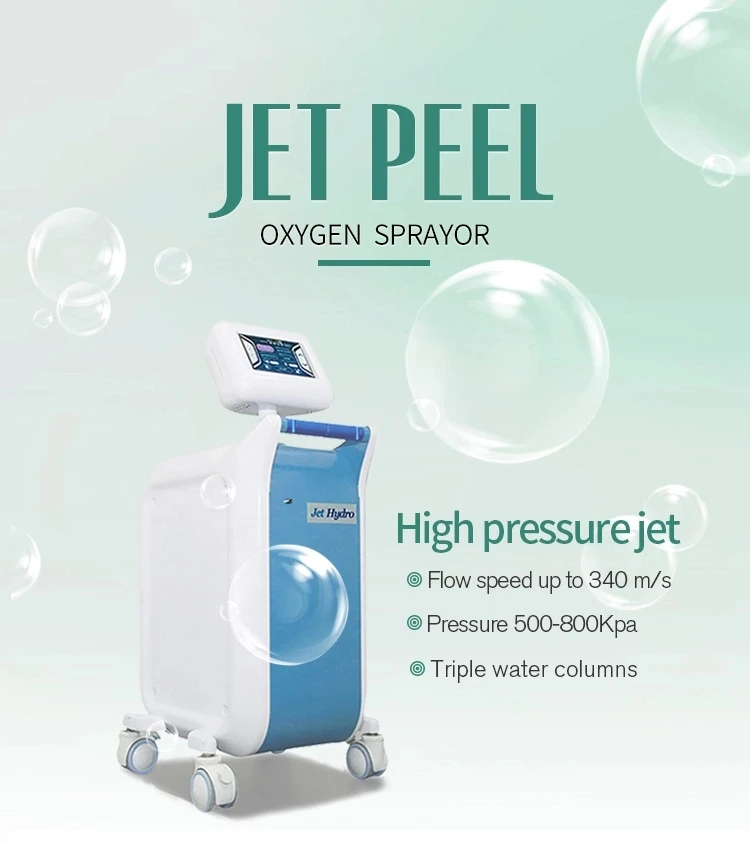 

Latest technology high pressure oxygen skin jet oxygen peeling jet for face cleaning acne clearance