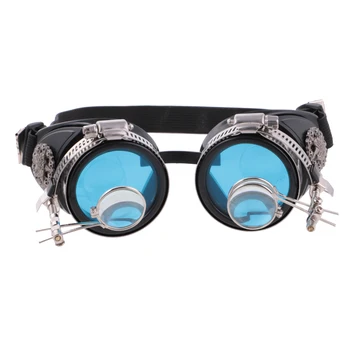 

Retro Vintage Victorian Steampunk Goggles Glasses Welding Cyber Punk Gothic Cosplay Eye Protection Equipment for Cosplay Dance