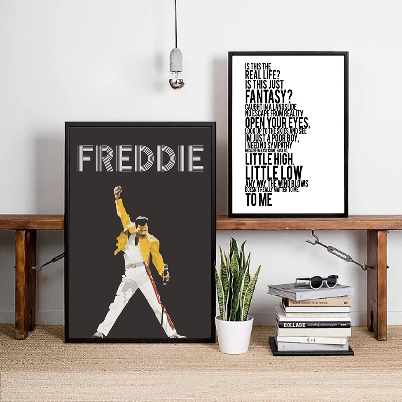 Freddie Mercury Queen Posters Canvas Art Prints Home Decor1