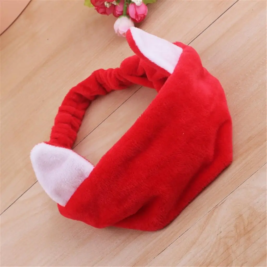 hair clips for women Big Rabbit Ears Coral Fleece Soft Elastic Hairbands SPA Bath Shower Make Up Wash Face headband Hair Band Girls Hair Accessories crocodile hair clips Hair Accessories