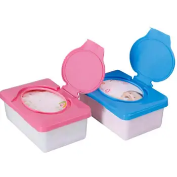 

Dry Wet Tissue Paper Dispenser Box Portable Plastic Baby Wipes Napkin Press Tissue Case Holder Container Baby Care