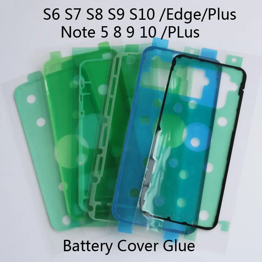 2Pcs Original Waterproof Back Battery Cover Glue Adhesive Sticker for Samsung Galaxy S6 S7 S8 S9 Edge Plus Note 5 8 9 10 | Мобильные