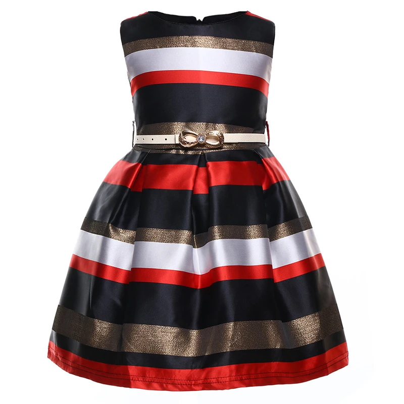 Осенние новые стильные детские платья, платье в полоску без рукавов для девочек, сценические платья для девочек, Детский костюм на Хэллоуин