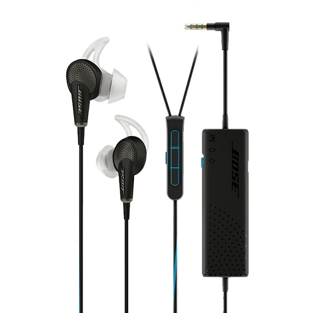 Bose QuietComfort 20 QC20 In Ear Acoustic Noise Cancelling Earphones Deep Bass Game Sport Headset with Mic for IPod iPhone iPad