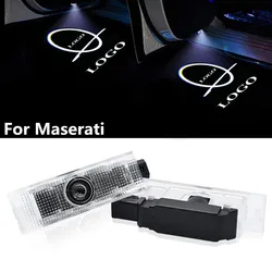 Lampe d'intérieur LED pour Maserati Quattroporte Ghibli Levante GranTurismo, 2 pièces, projecteur de porte, lumière de bienvenue 